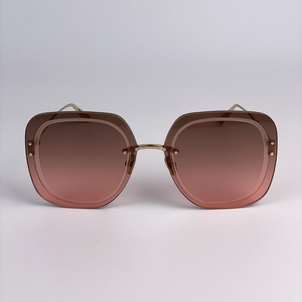 Dior ULTRADIOR SU B0F2 BRAND NEW Sunglasses Gold Brown Women Square Oversized - Picture 3 of 10